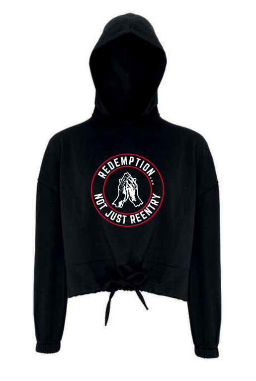 Ladies' Cropped Not Just Rentry Hoodie