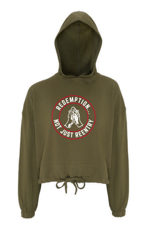 Ladies' Cropped Not Just Rentry Hoodie
