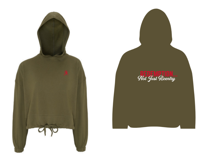 Ladies' Cropped Redemption Hoodie