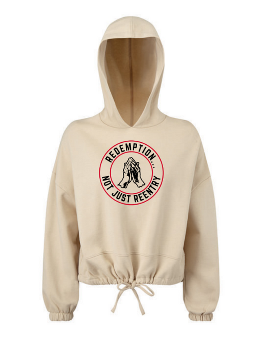 Ladies' Cropped Not Just Rentry Hoodie