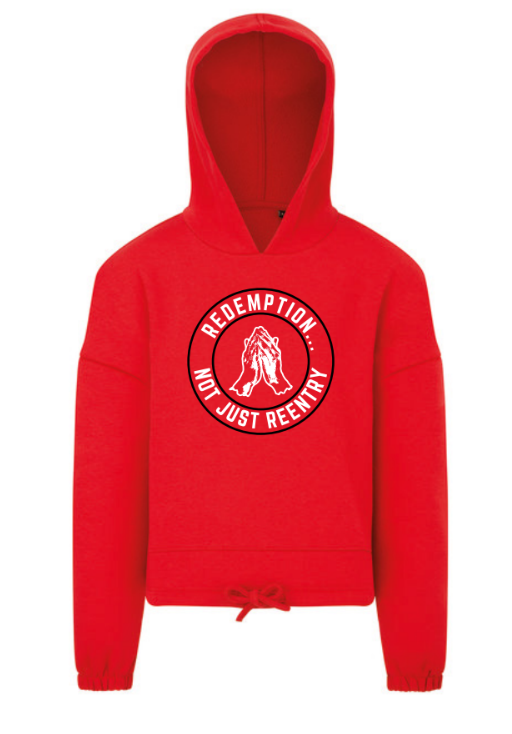 Ladies' Cropped Not Just Rentry Hoodie